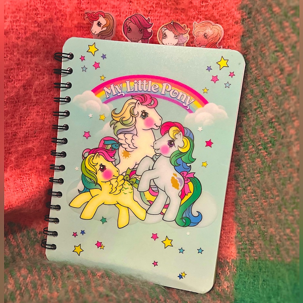 HASBRO My Little Pony Spiral Notebook Journal RAINBOW Vintage Vibes Stationary
